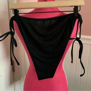 👗Never Worn Black Plus Size String Bikini Bottoms 3XL
